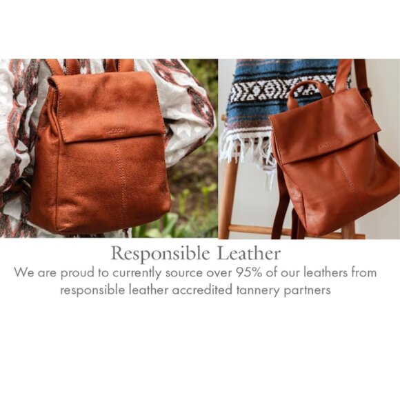 AMERICAN LEATHER CO. CO 💯% GENUINE LEATHER BACKPACK🎒BAG PURSE🆕SHIPS FAST⚡🚚 - Picture 3 of 14